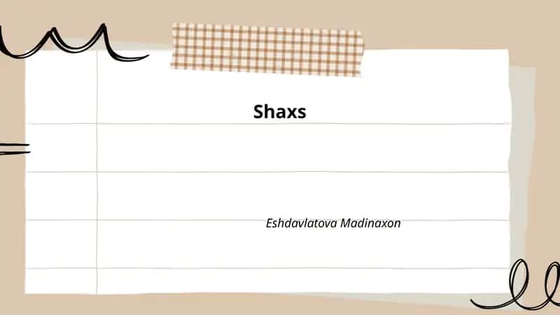 Shaxs