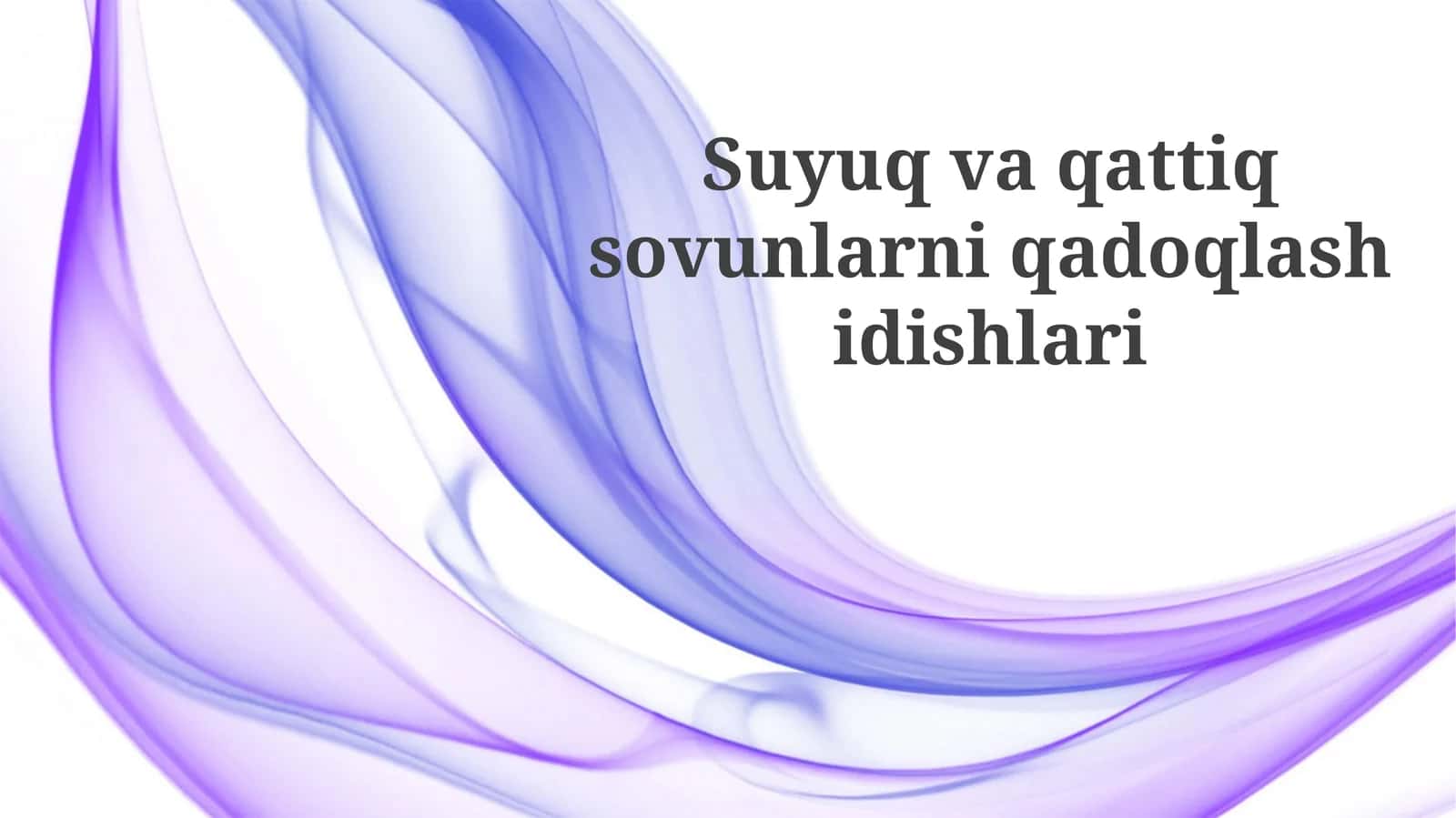 Suyuq va qattiq sovunlarni qadoqlash idishlari
