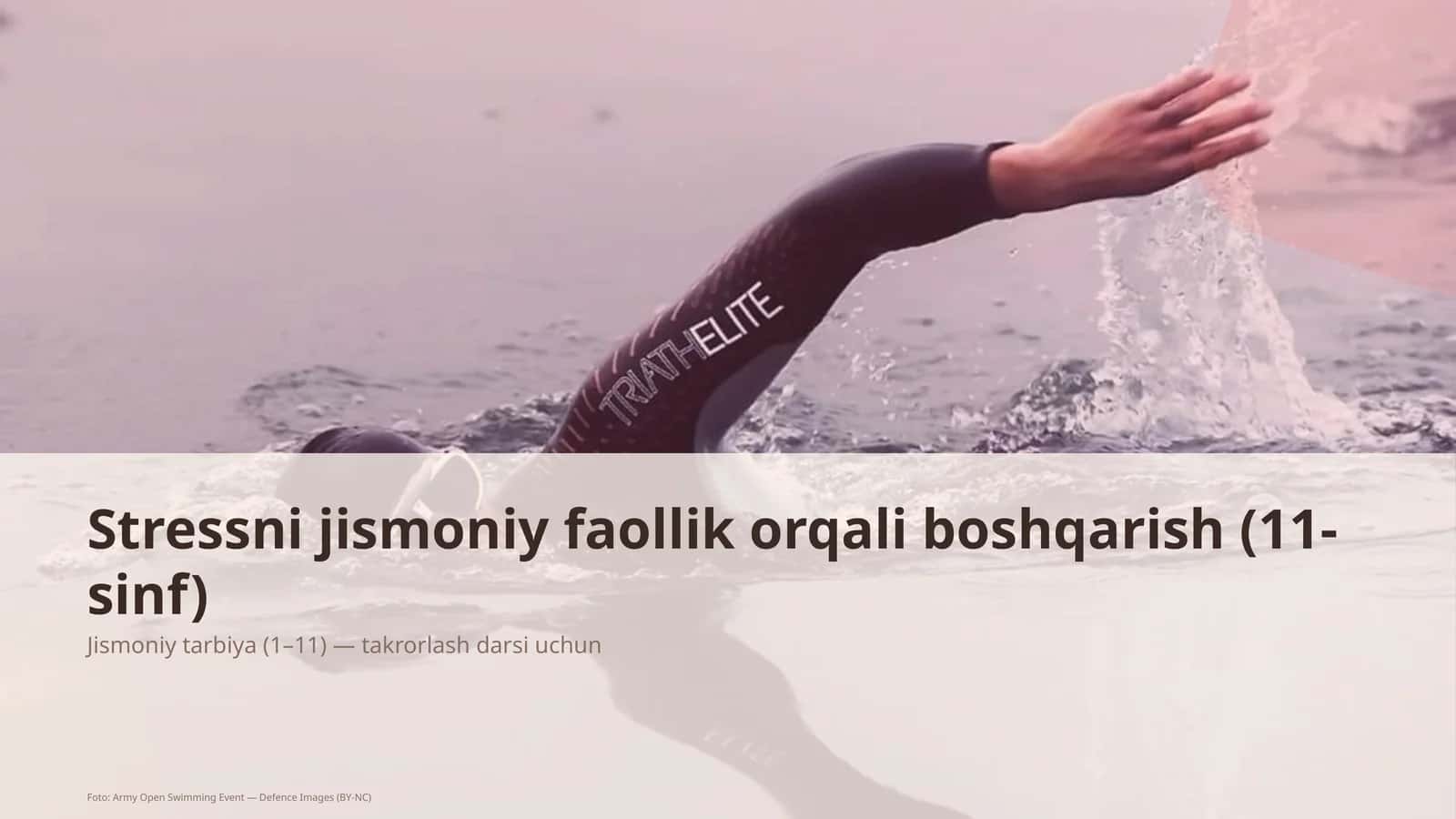 Stressni jismoniy faollik orqali boshqarish (11-sinf)