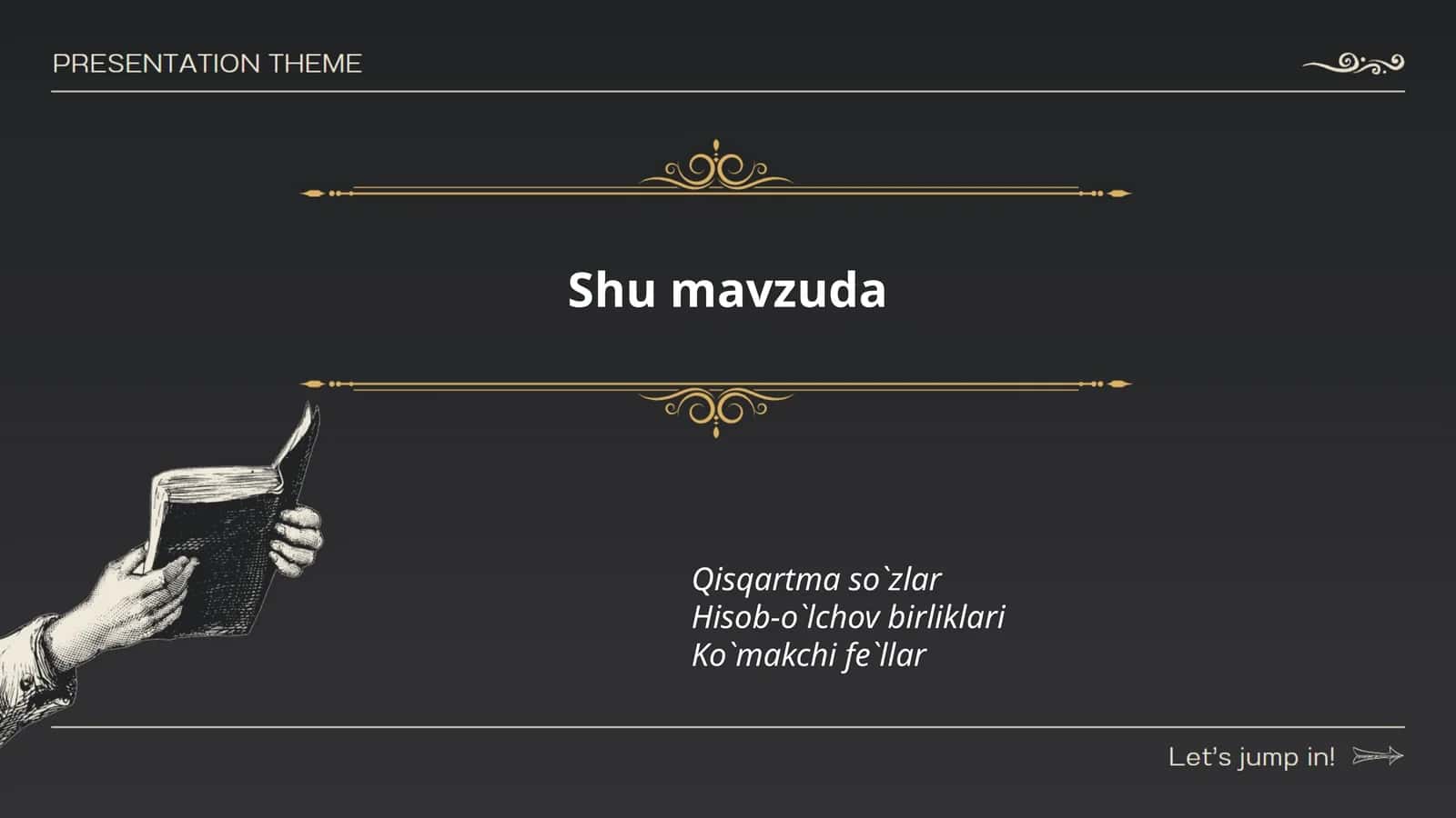 Mavzu tahlili
