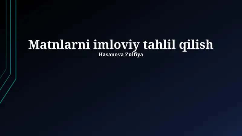 Imlo Tahlili