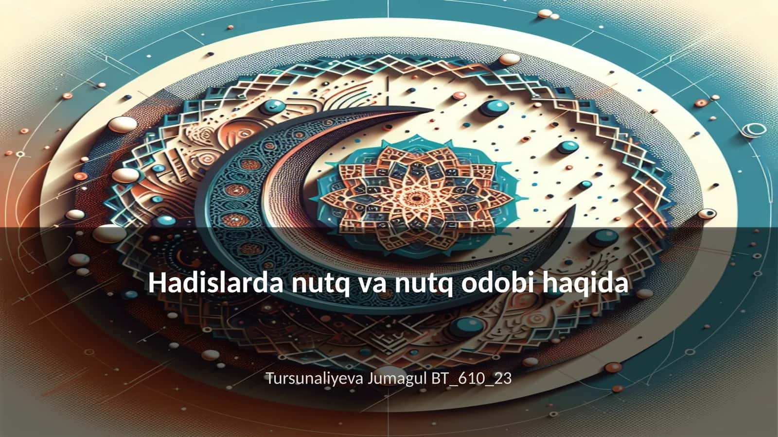 Hadislarda nutq va nutq odobi haqida