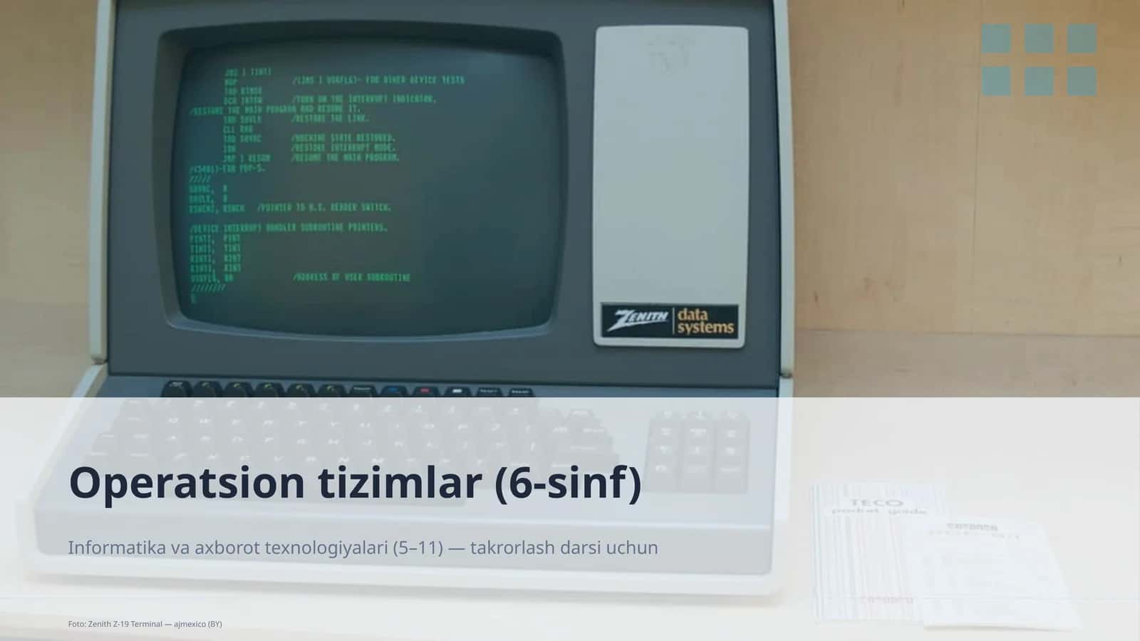Operatsion tizimlar (6-sinf)