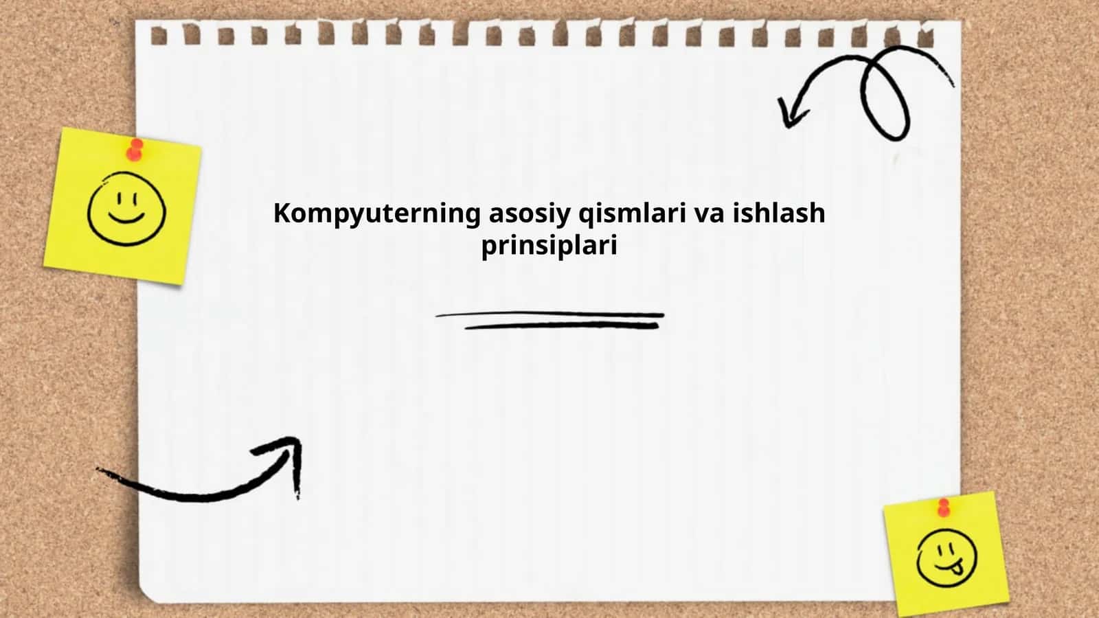 Kompyuterning asosiy qismlari va ishlash prinsiplari