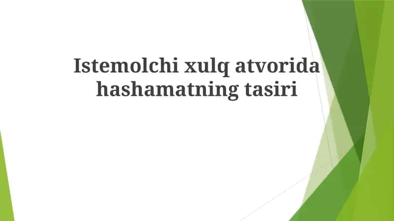 Rahnamolikda Shamatning Tasiri