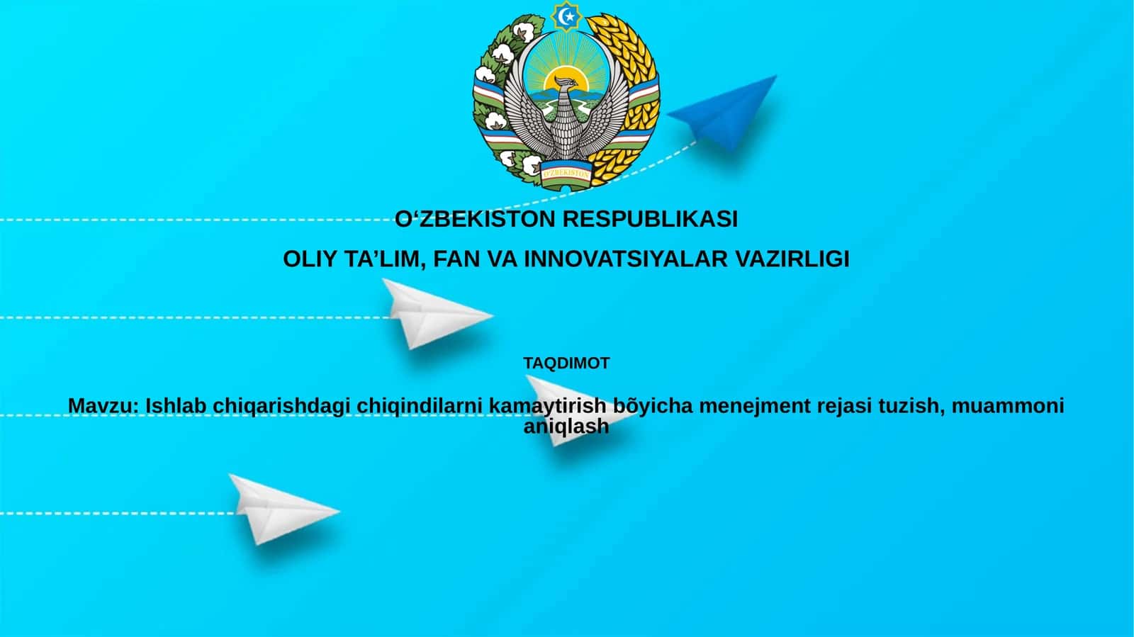 Muammoni aniqlash va joriy vaziyatni baholash