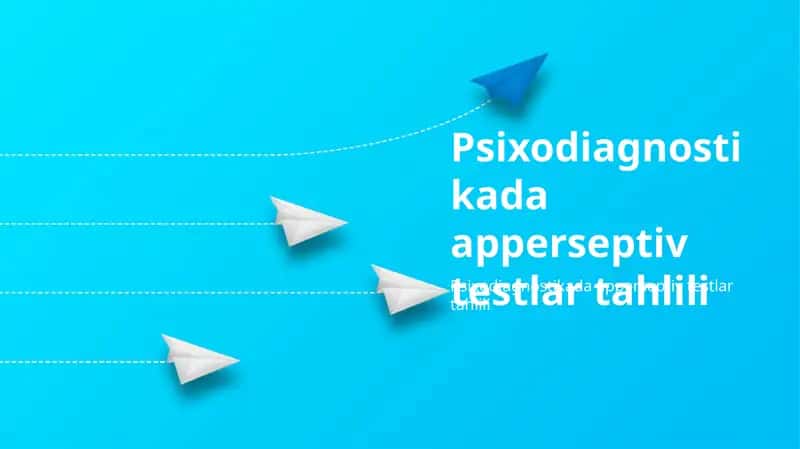 Apperseptiv Testlar Tahlili