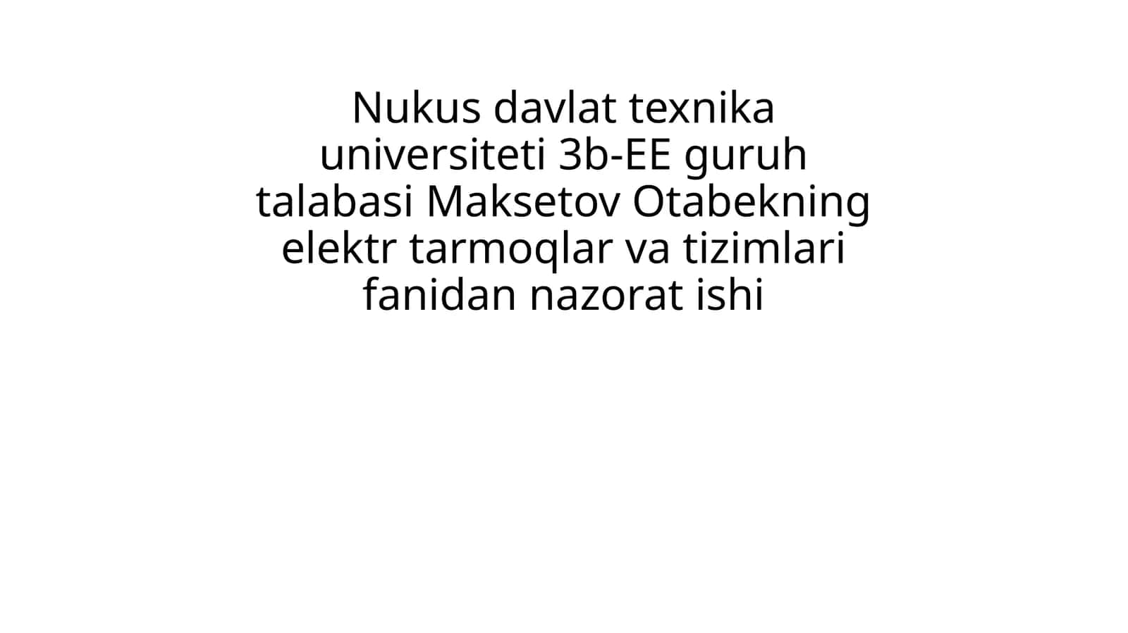Himoya apparatlarining tavsifini hisobga olib sim va kabellar kesim yuzasini tanlash