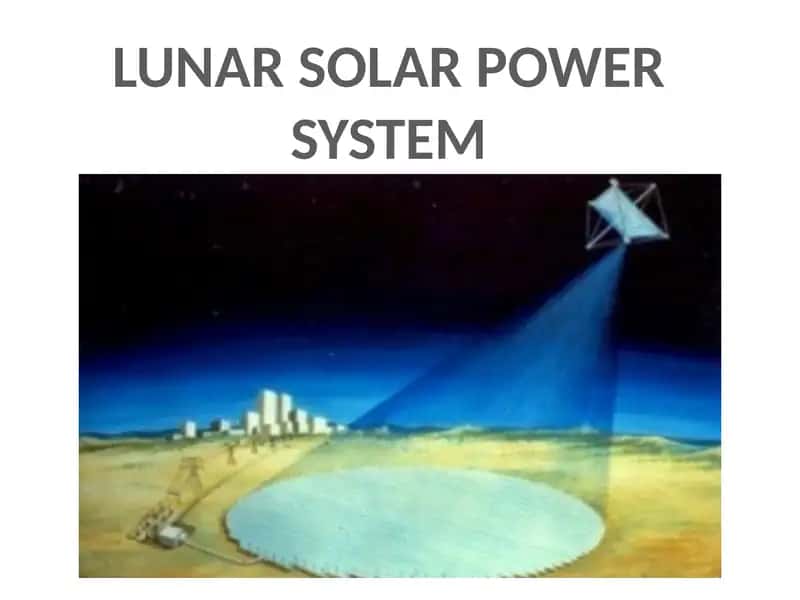 LUNAR SOLAR POWER SYSTEM