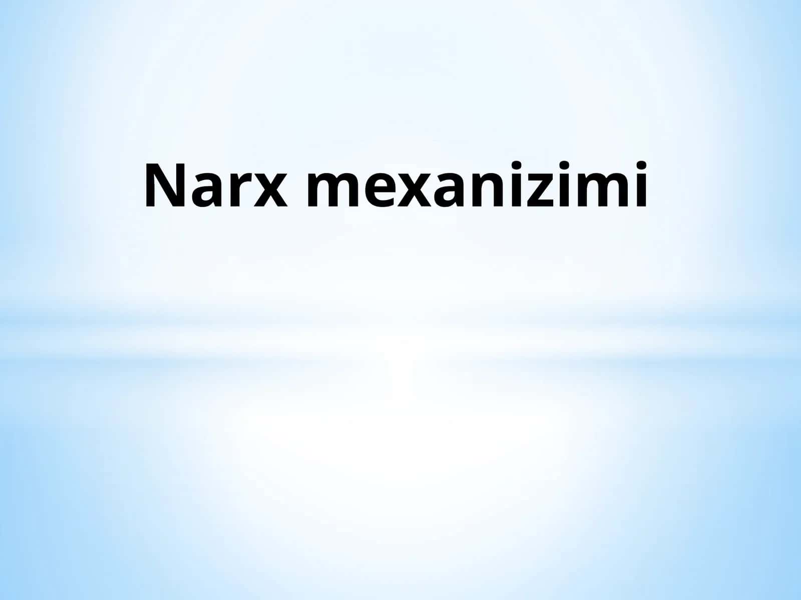 Narx mexanizimi