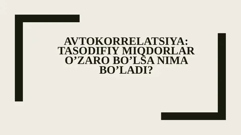 Avtokorrelyatsiya