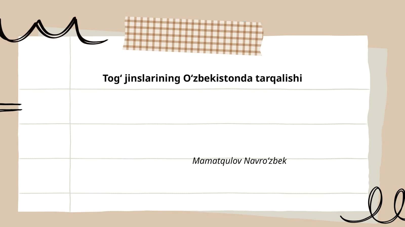 Togʻ jinslarining Oʻzbekistonda tarqalishi