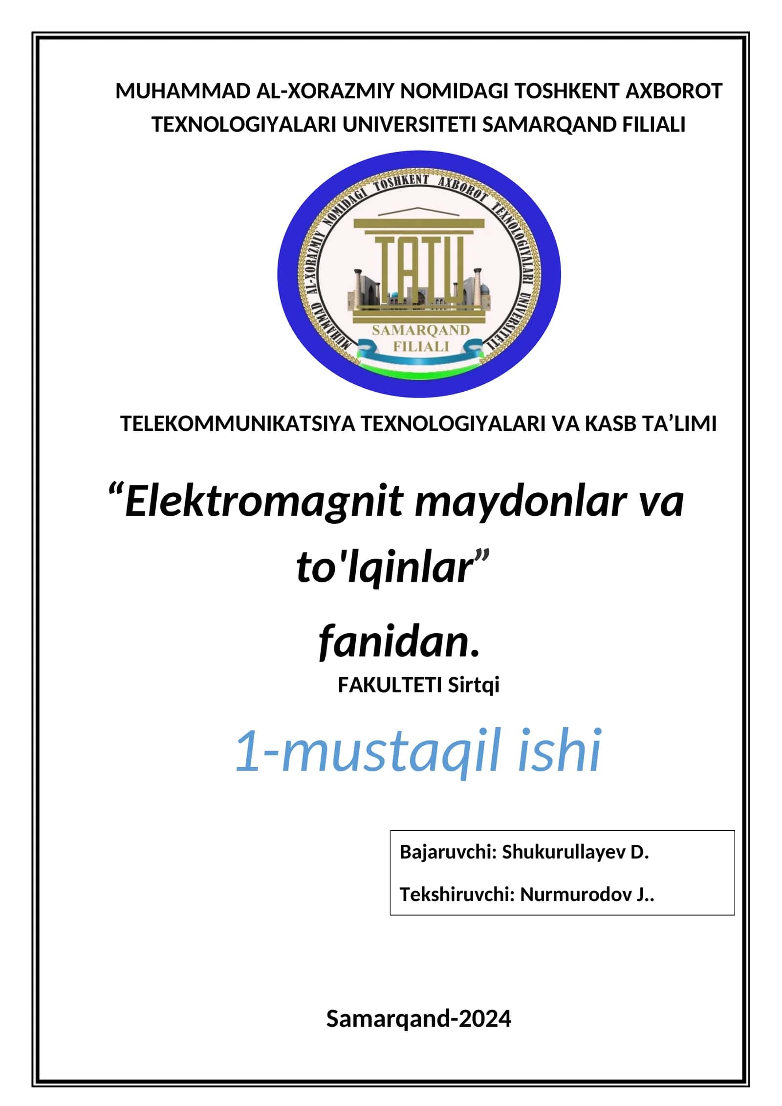 Maksvellning to'rtinchi tenglamasi