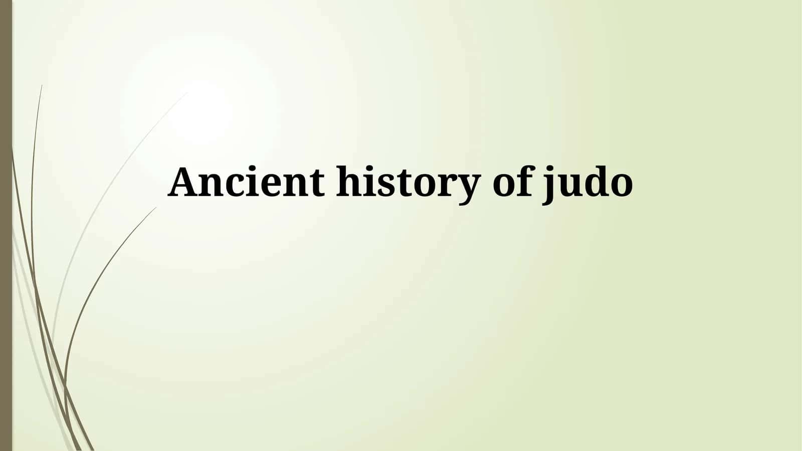 Judo Tarixi
