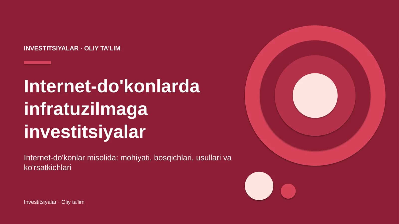 Internet-do'konlar misolida: mohiyati, bosqichlari, usullari va ko'rsatkichlari