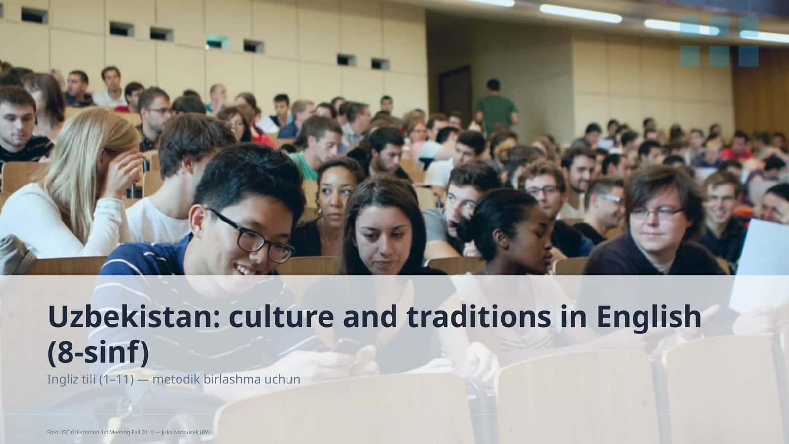 Uzbekistan: culture and traditions in English (8-sinf)