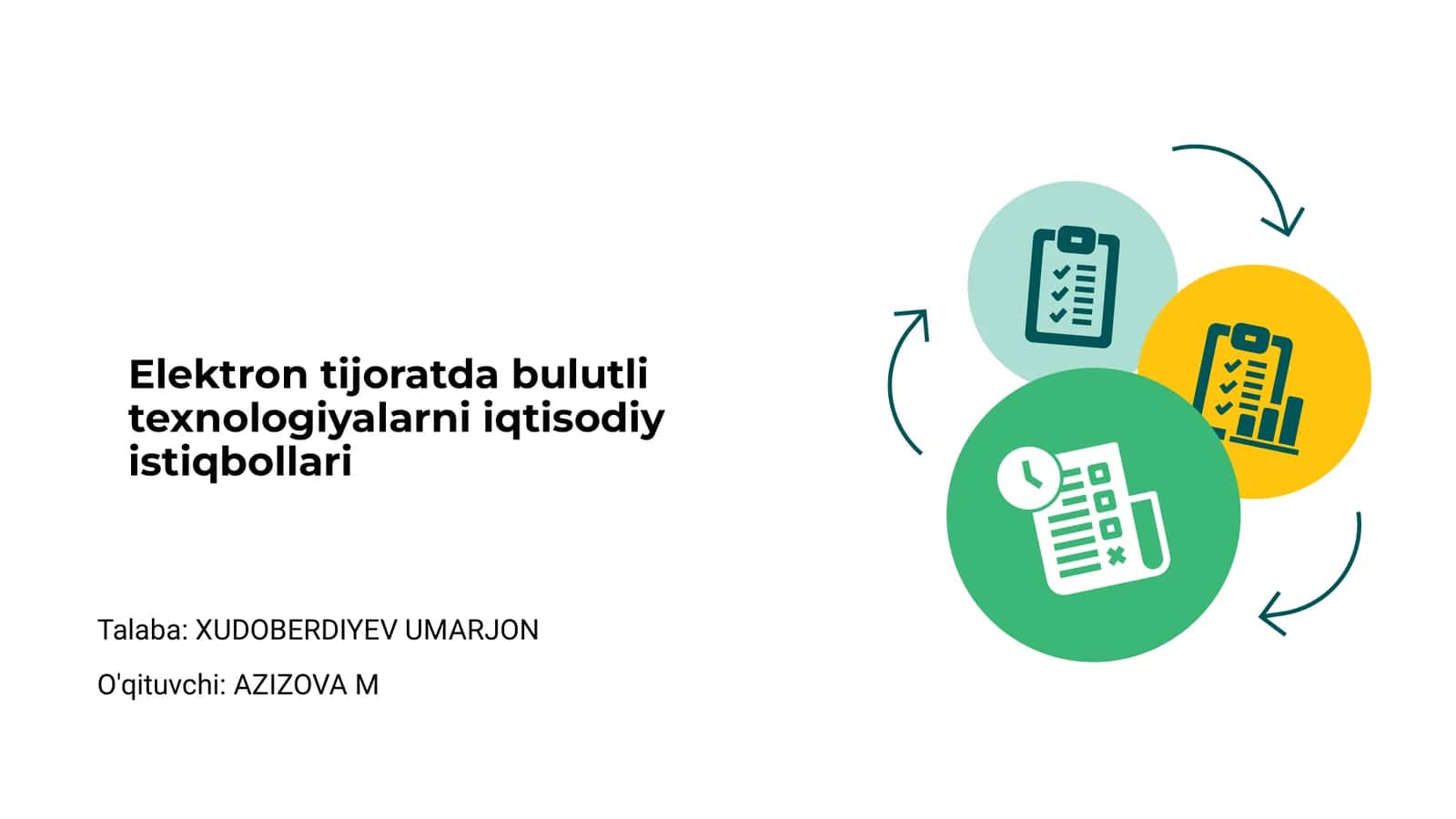 Bulutli texnologiyalar iqtisodiy istiqbollari