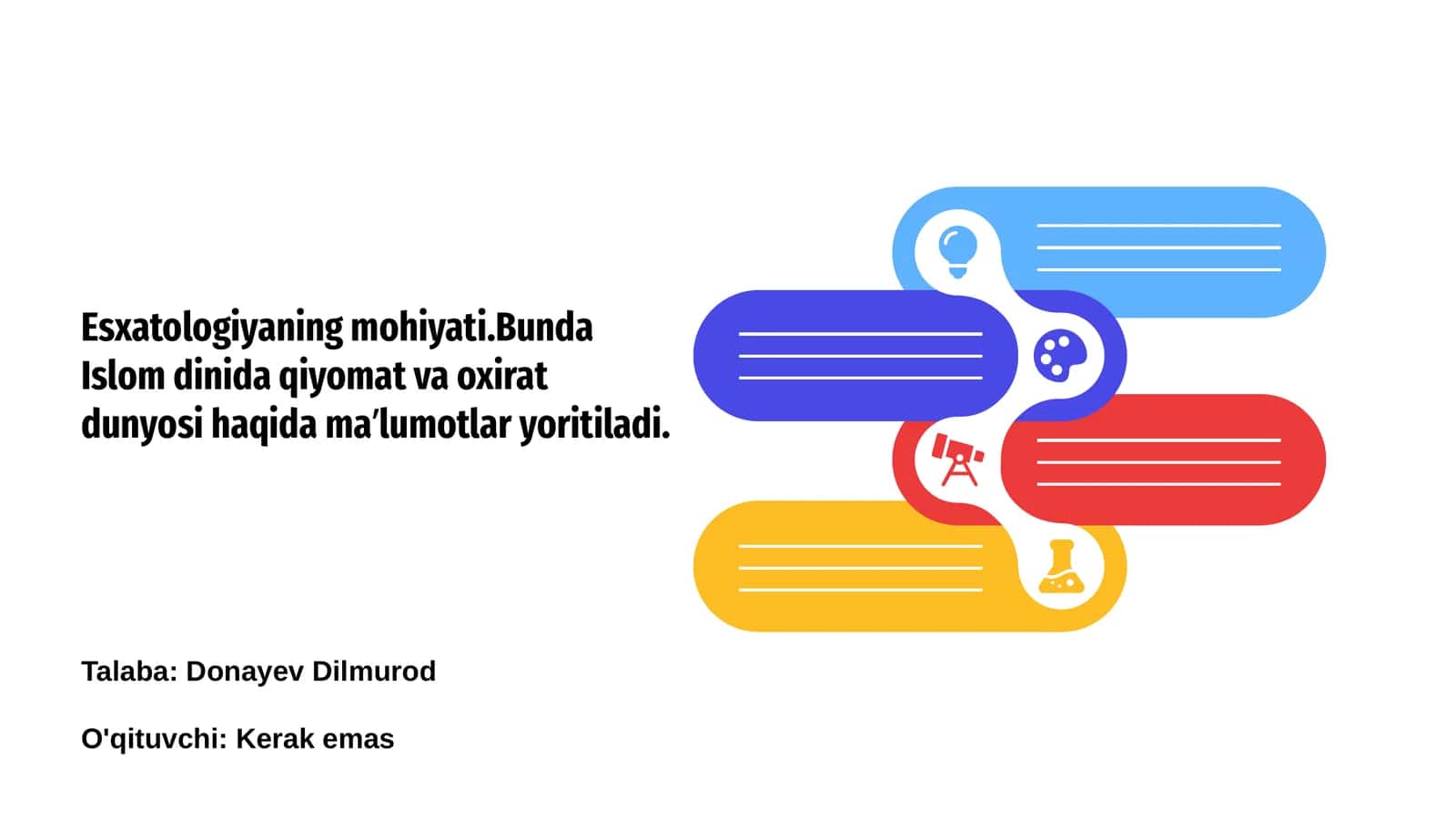 Esxatologiya tushunchasi