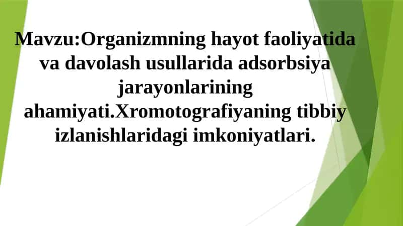 Xromatografiya