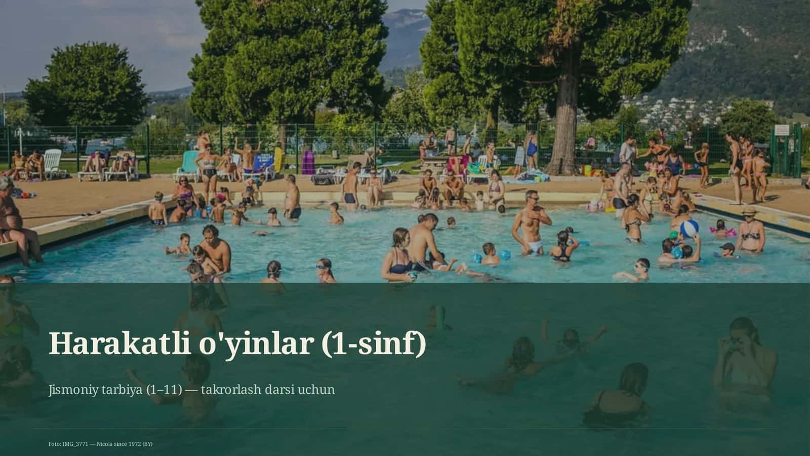 Harakatli o'yinlar (1-sinf)