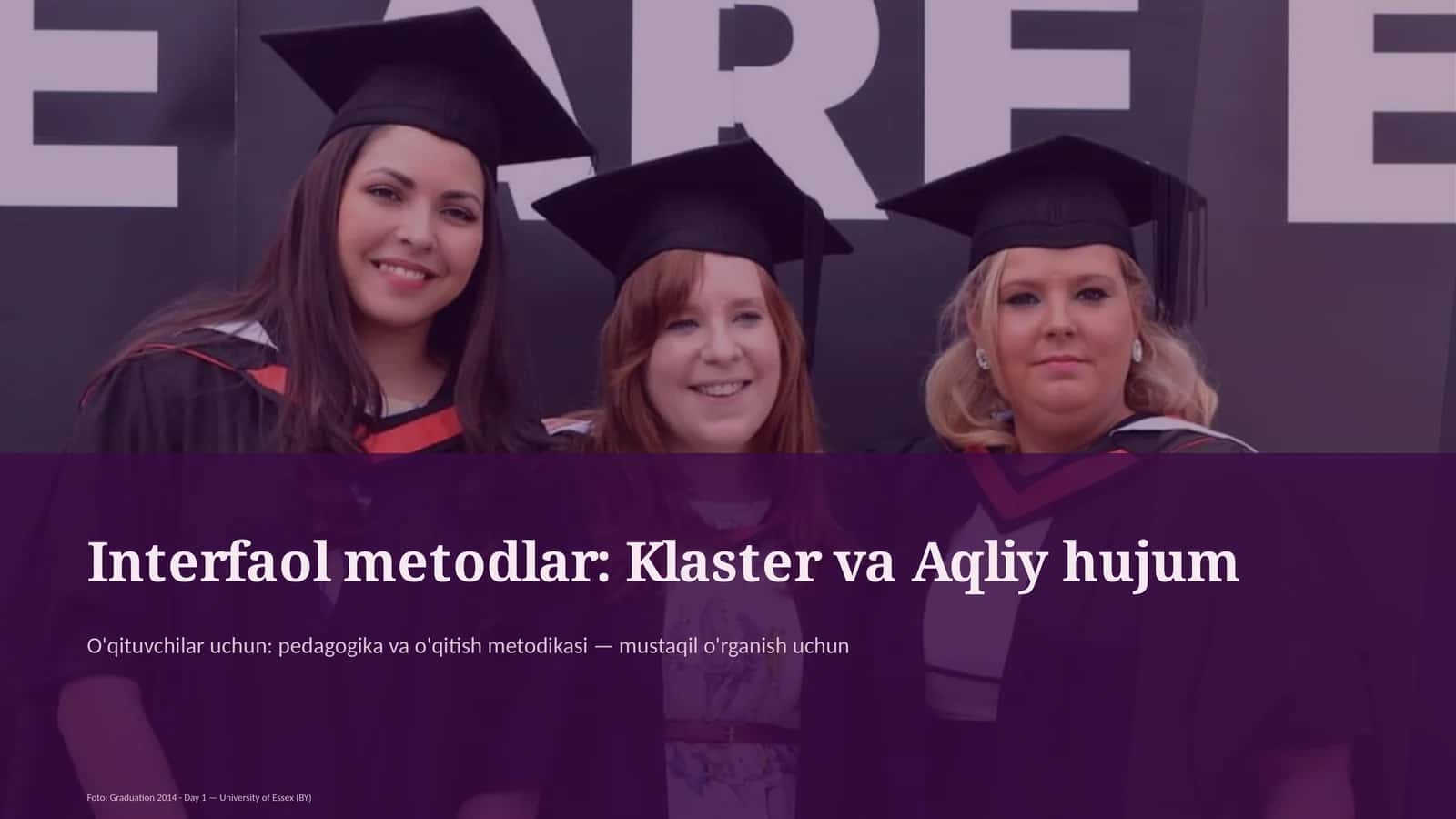 Interfaol metodlar: Klaster va Aqliy hujum