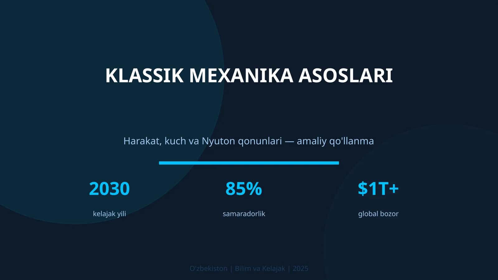 KLASSIK MEXANIKA ASOSLARI