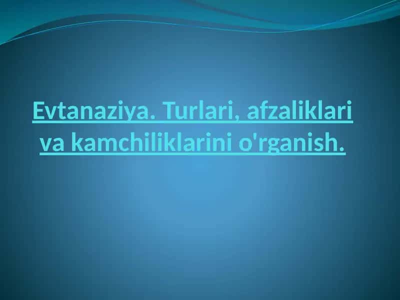 Evtanaziya