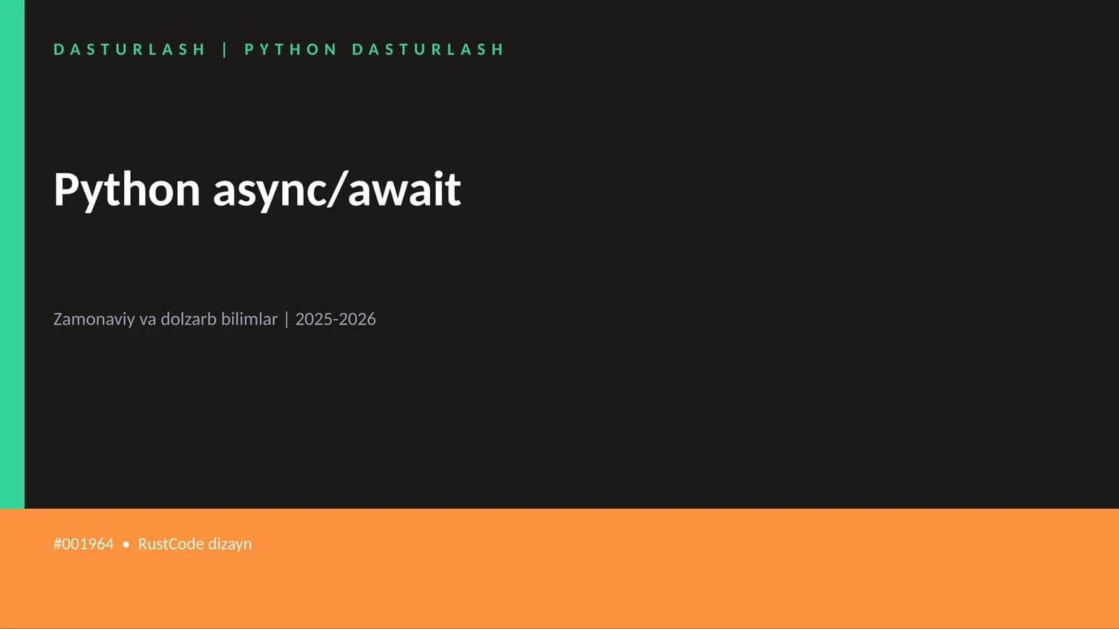 Python async/await