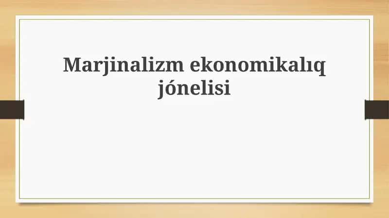 Marginalizm