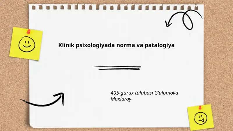 Klinik psixologiyada norma va patalogiya
