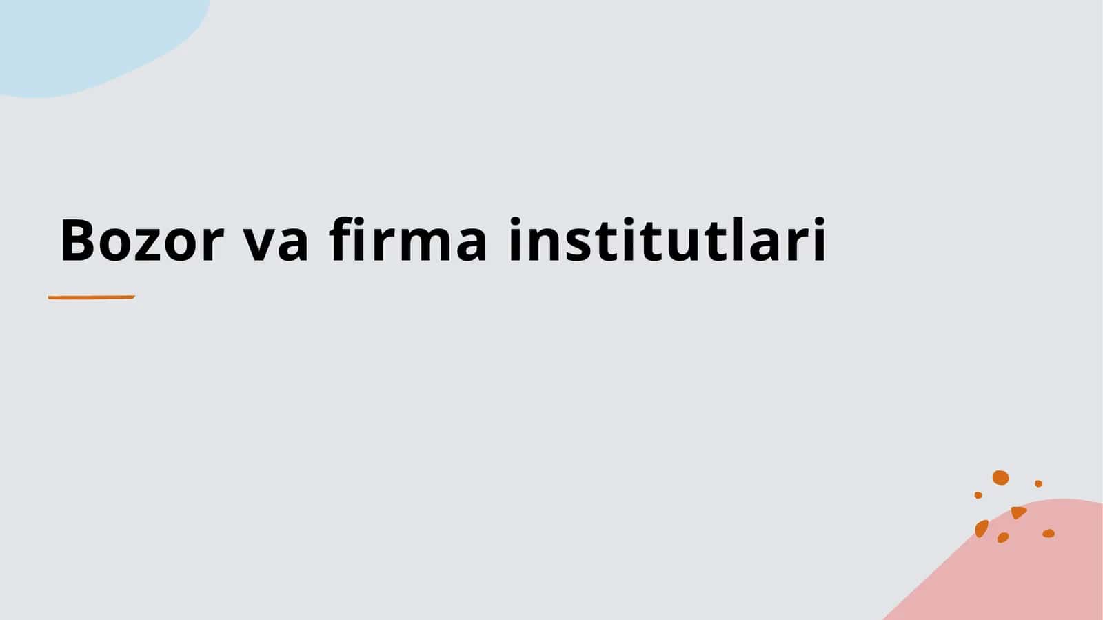 Bozorvafirmainstitutlari