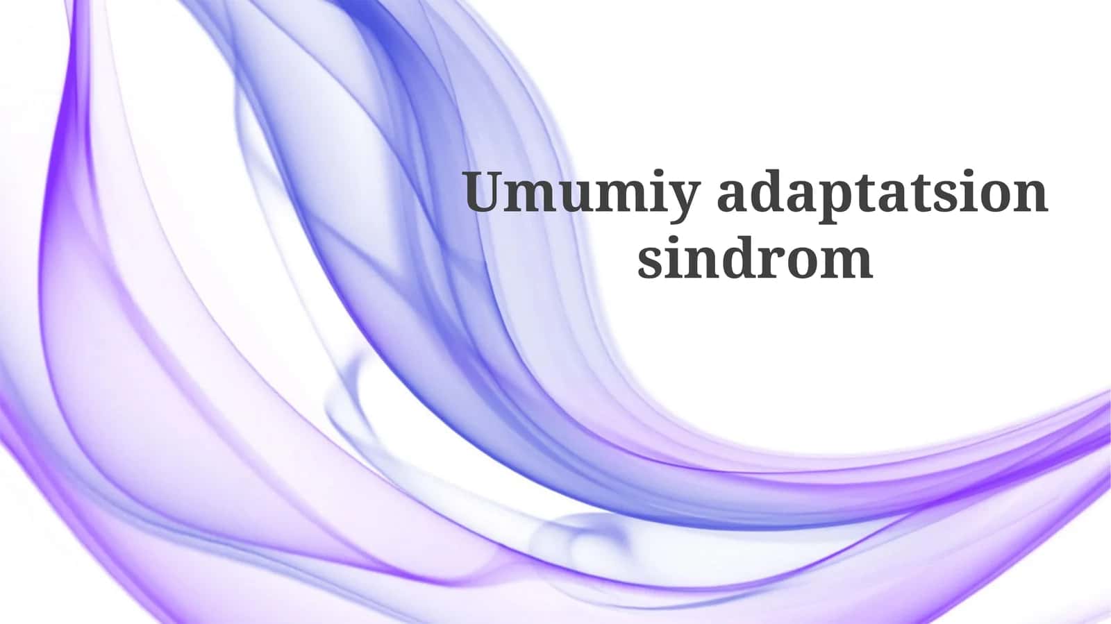 Umumiy adaptatsion sindrom