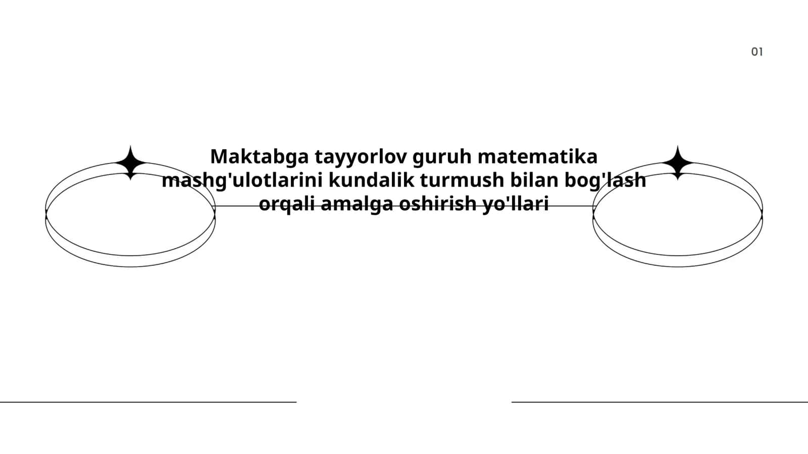 Maktabga tayyorlov guruh matematika mashg'ulotlarini kundalik turmush bilan bog'lash orqali amalga oshirish yo'llari