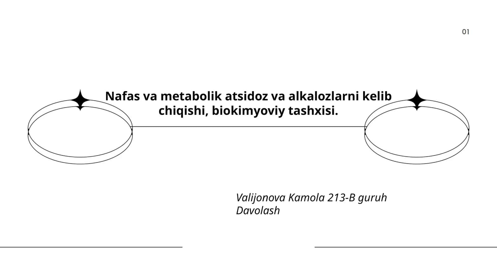 Nafas va metabolik atsidoz va alkalozlarni kelib chiqishi, biokimyoviy tashxisi