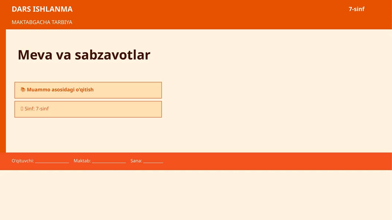 DARS ISHLANMA