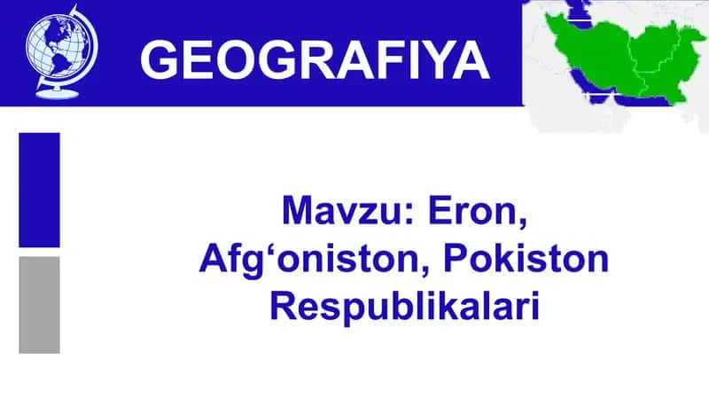 ERON, AFG'ONISTON, POKISTON RESPUBLIKALARI