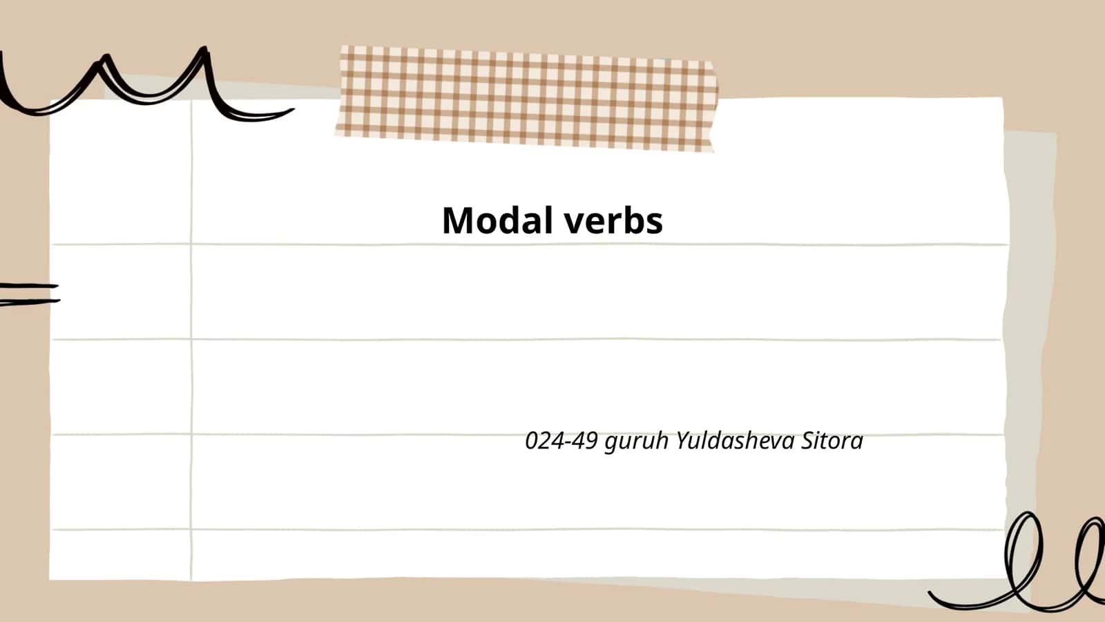 Modal verbs