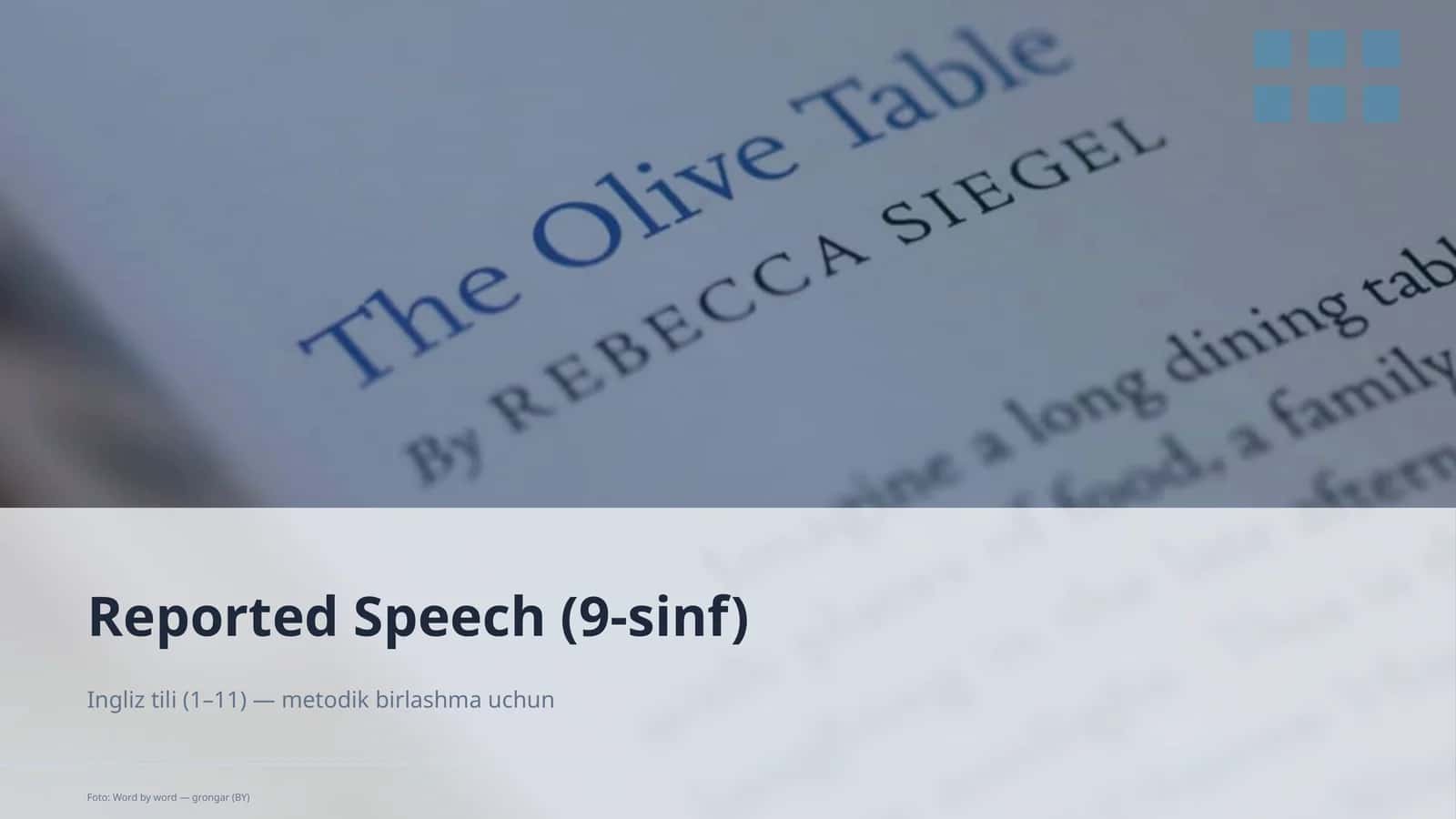 Reported Speech (9-sinf)