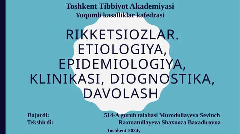 Rikketsiozlar