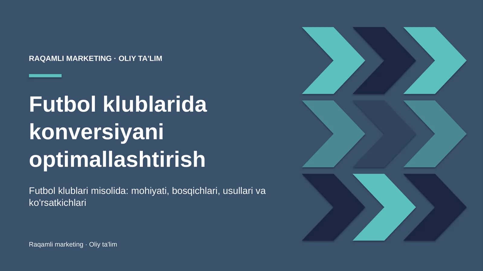 Futbol klublarida konversiyani optimallashtirish