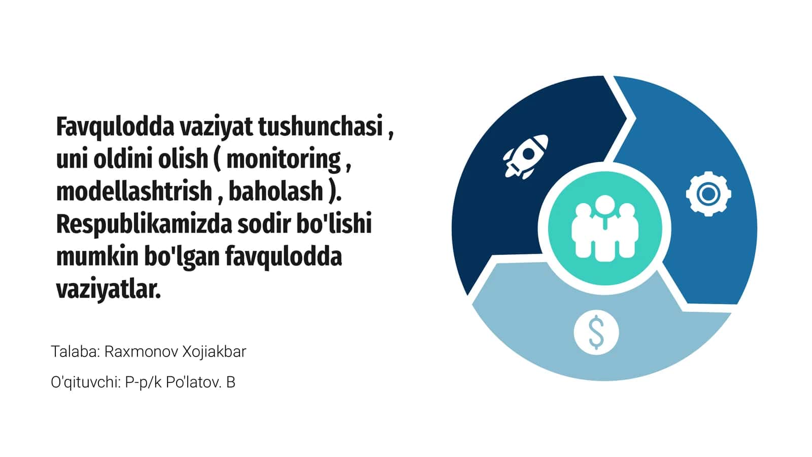 Favqulodda vaziyat tushunchasi va asoslari
