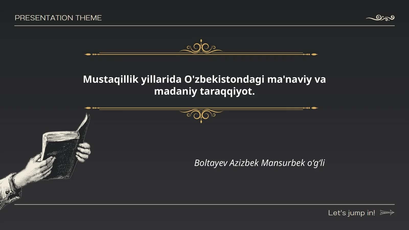 Mustaqillik va milliy g'urur