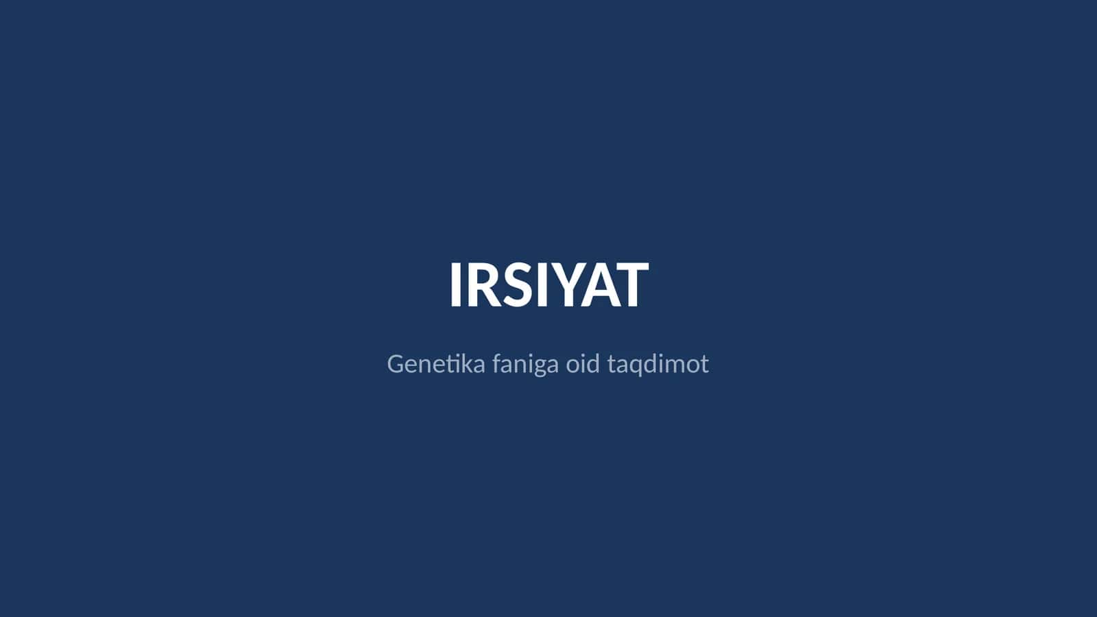 Irsiyat