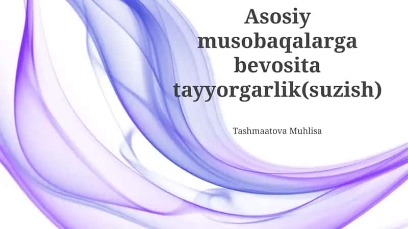 Asosiy Tayyorgarlik Davri