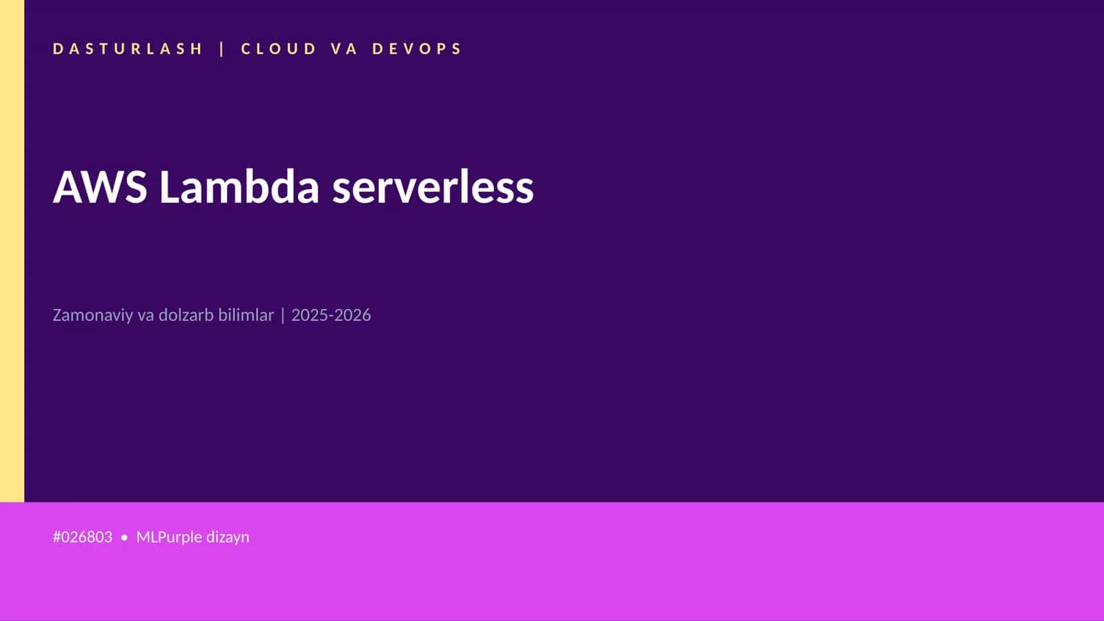 AWS Lambda serverless