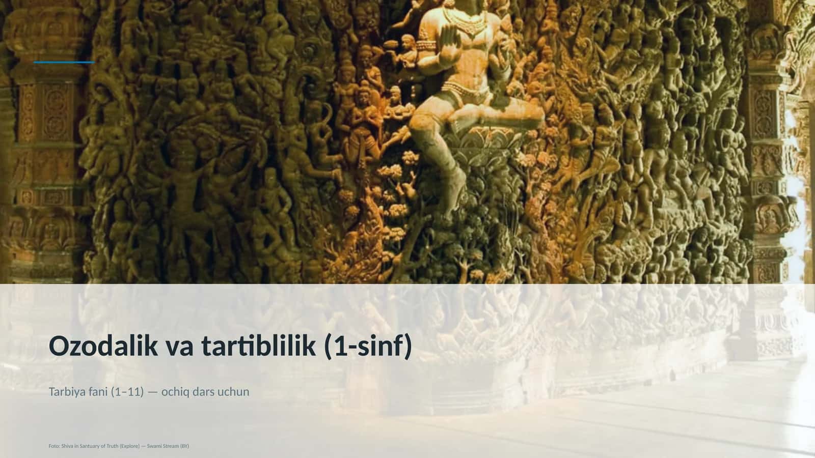 Ozodalik va tartiblilik (1-sinf)