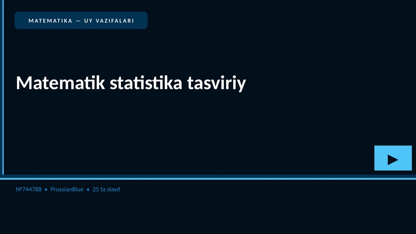 Matematika — Uy vazifalari