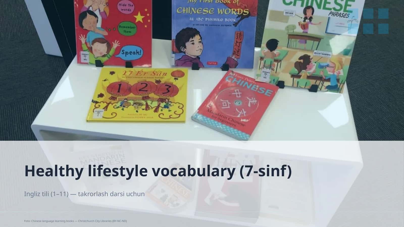 Healthy lifestyle vocabulary (7-sinf)