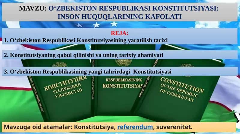 O‘zbekiston respublikasi konstitutsiyasi: Inson huquqlarining kafolati
