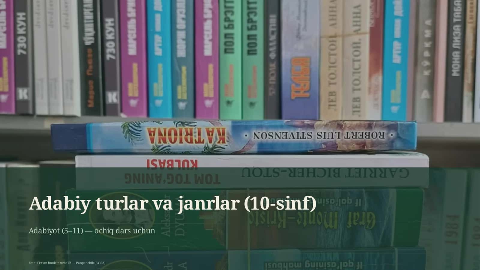Adabiy turlar va janrlar (10-sinf)